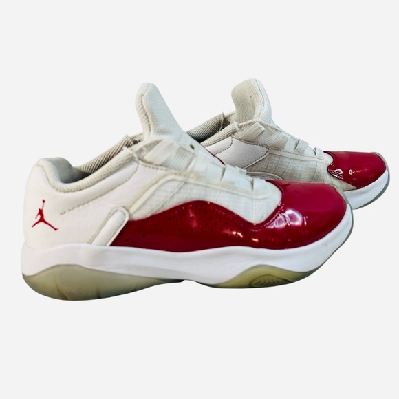 Nike Air Jordan 11 CMFT Low White Gym Red Basketball Shoes, Size Youth 4.5 - Picture 3 of 8